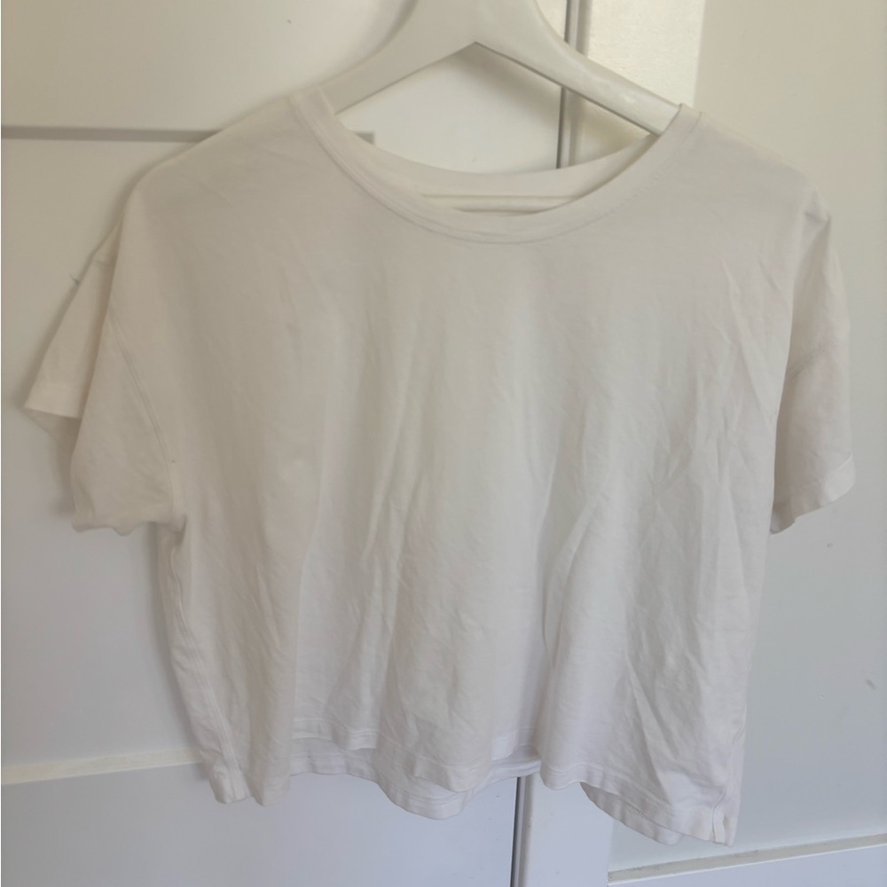 Lululemon Classic White Crewneck Women's Tee